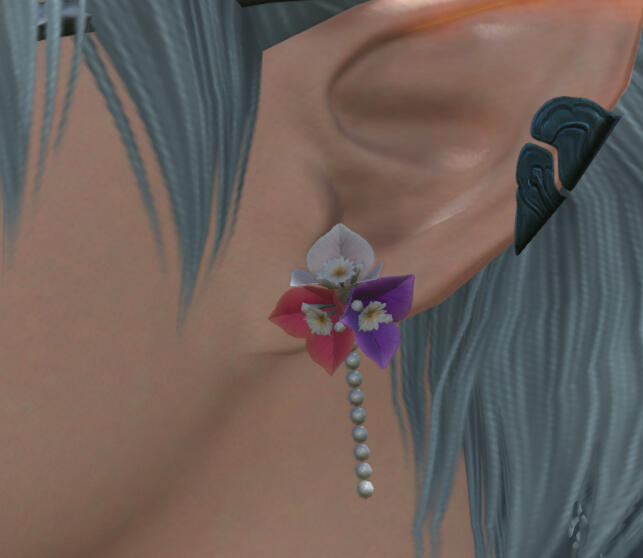 Rainbow Paperflower Earring