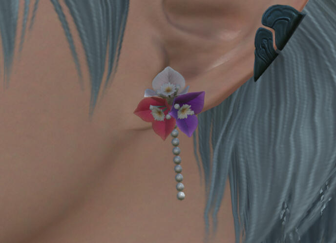 Rainbow Paperflower Earring