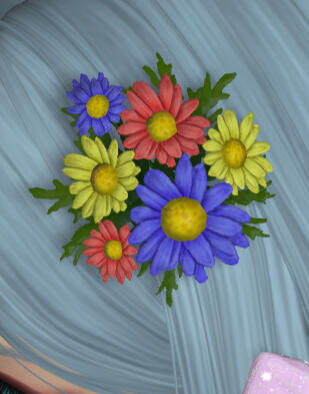 Rainbow Daisy Corsage