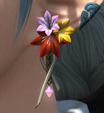 Rainbow Triteleia Earring