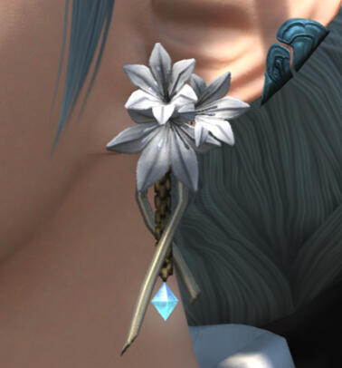 White Triteleia Earring