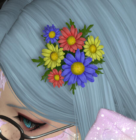 Rainbow Daisy Corsage