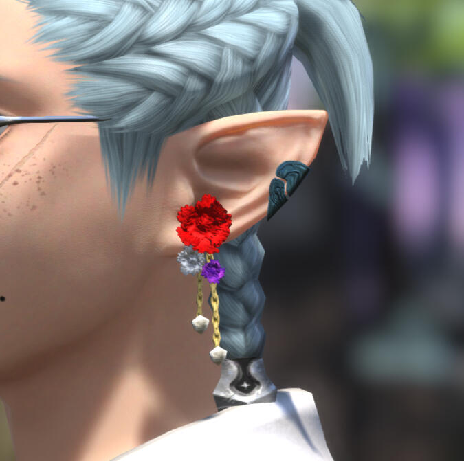 Rainbow Daisy Earring